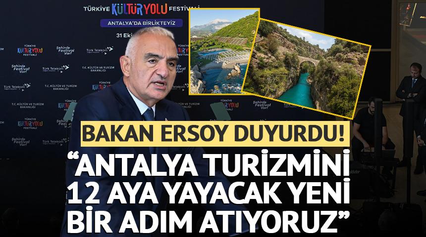 Antalya'da K&uuml;lt&uuml;r Yolu heyecanı başladı! Bakan Ersoy 440'tan fazla etkinliğin a&ccedil;ılışını yaptı