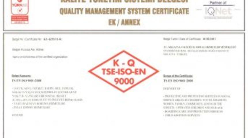 Aile ve Sosyal Politikalar M&uuml;d&uuml;rl&uuml;ğ&uuml;'nde kaliteli y&ouml;netim tescillendi