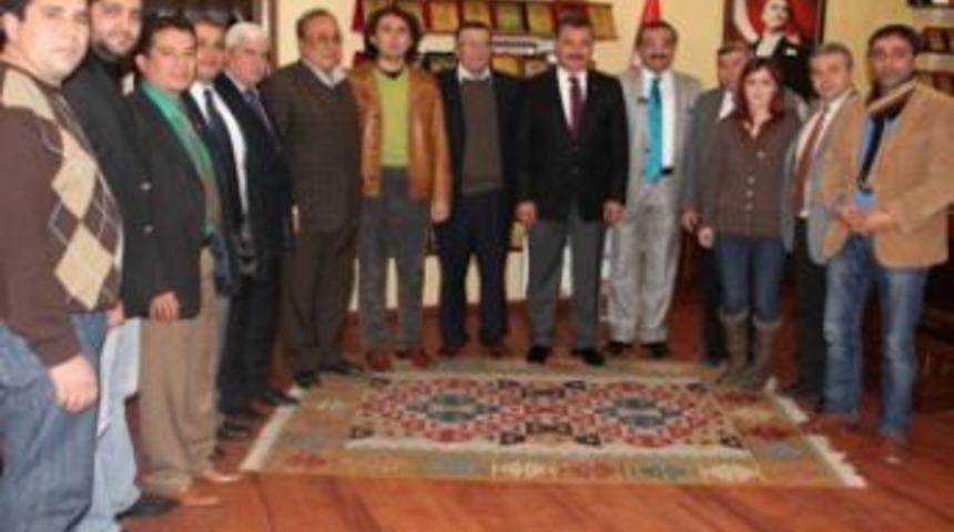 Gazetecilerden Başkan Tuna&rsquo;ya ziyaret