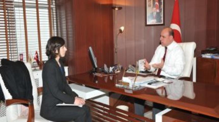 Kanada B&uuml;y&uuml;kel&ccedil;iliğinden Başkan Ayanoğlu'na ziyaret