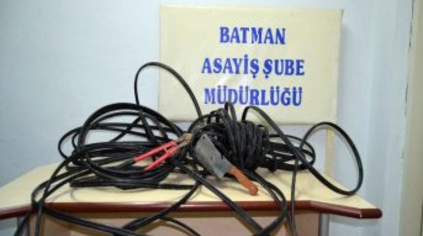 Kablo hırsızları tutuklandı