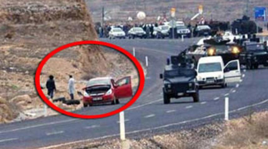 Bombacıların hedefinde askeri konvoy vardı