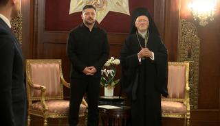 Zelenskiy Fener Rum Ortodoks Patrikhanesi'ni ziyaret etti