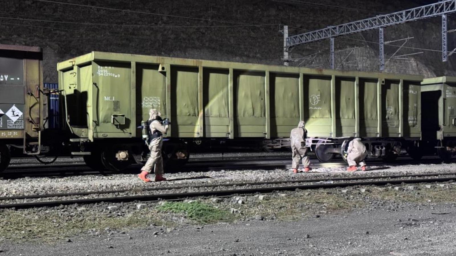 Yer: Kayseri! Yük treninde kimyasal sızıntı alarmı: Vagon karantinaya alındı