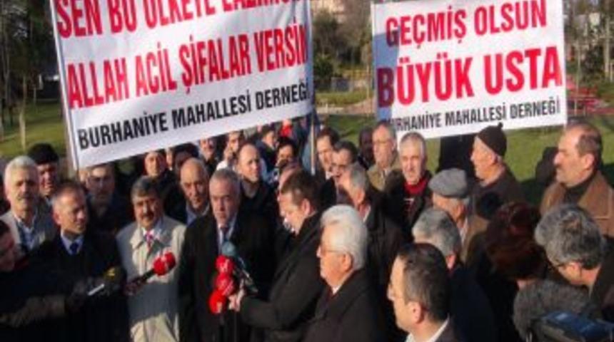 Eski komşularından Başbakan'a ge&ccedil;miş olsun ziyareti