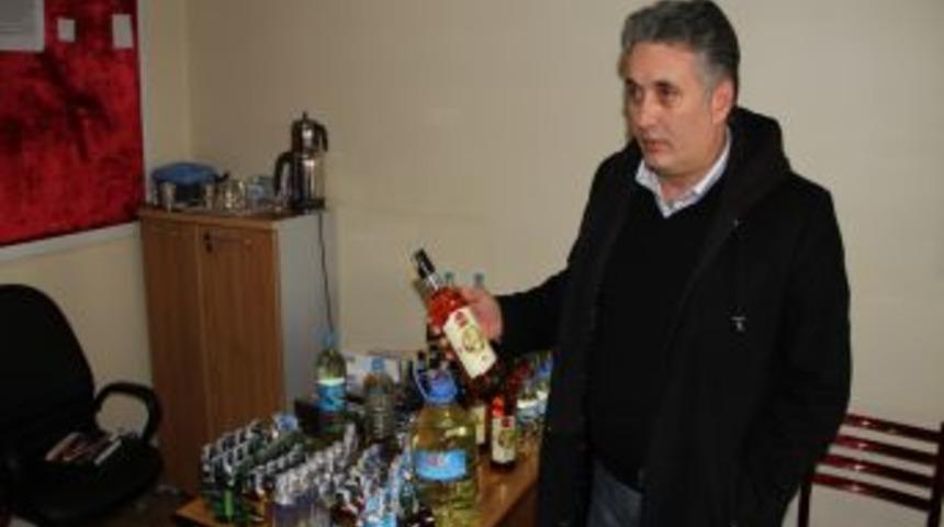 Bayrampaşa'da sahte i&ccedil;ki operasyonu