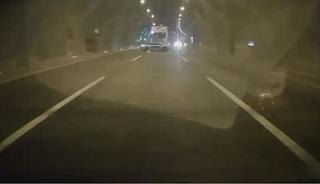 Bolu Dağı Tüneli'nde tırın çarpıp kaçtığı kazanın görüntüleri ortaya çıktı