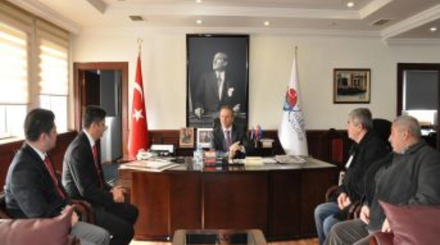 Arıcılar Birliği &uuml;yelerinden Vali G&uuml;ner'e ziyaret