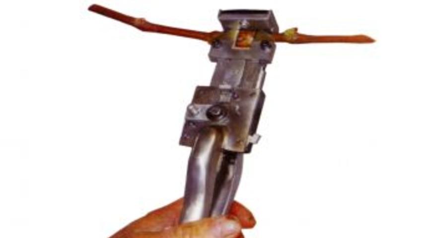 Bu makineyle ağa&ccedil;lar kesilmeden aşılanabiliyor