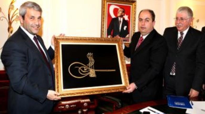 KMTSO heyeti, Bakan Erg&uuml;n&rsquo;&uuml; ziyaret etti