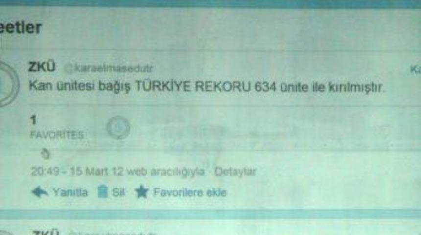 ZK&Uuml; &ouml;ğrencileri, Kızılay'a bir g&uuml;nde 705 &uuml;nite kanla rekora imza attı