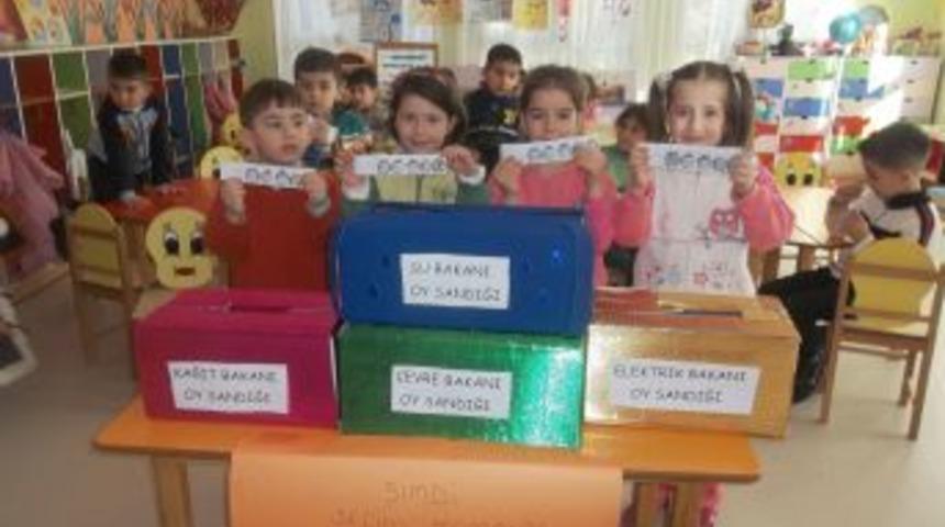 Anaokulu &ouml;ğrencilerine &ccedil;evre bilinci aşılanıyor