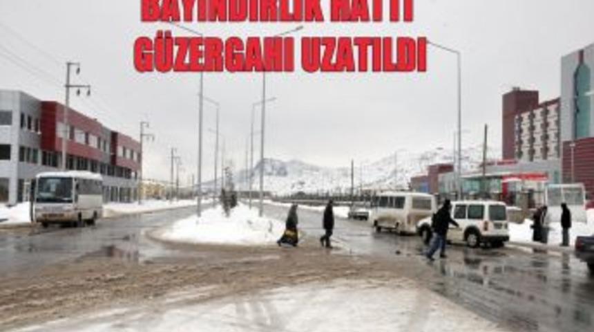 Belediye, ulaşım sorununu, minib&uuml;s hattını uzatarak &ccedil;&ouml;zd&uuml;