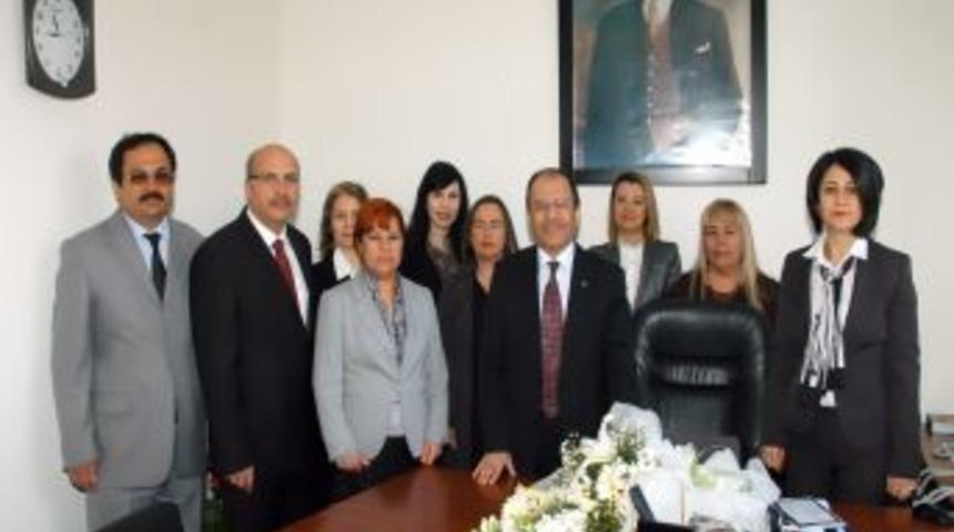 &Ccedil;alışan kadınlar Muğla Vali Vekili G&uuml;rhan&rsquo;ı ziyaret etti