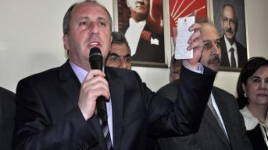 CHP&rsquo;li İnce: AK Parti'ye karşı bir cephe oluşturalım