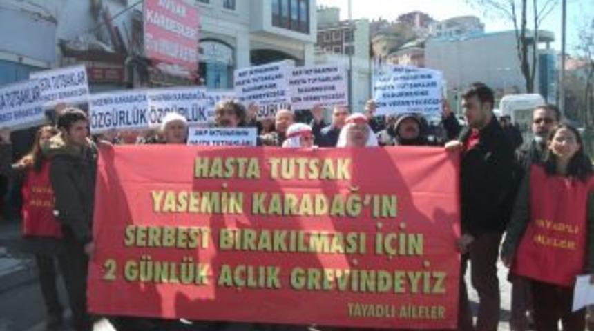 TAYAD &uuml;yelerinden AK Parti &ouml;n&uuml;nde a&ccedil;lık grevi