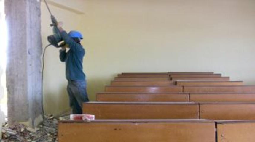 Myo Binasında G&uuml;&ccedil;lendirme &Ccedil;alışmaları Başlatıldı