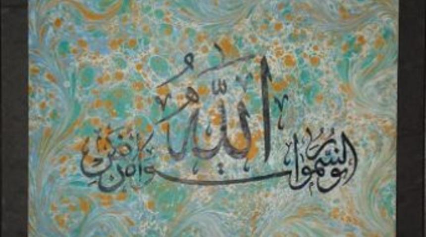 Nizamiyeli &ouml;ğrenciler ebru sanatı ile tanıştı