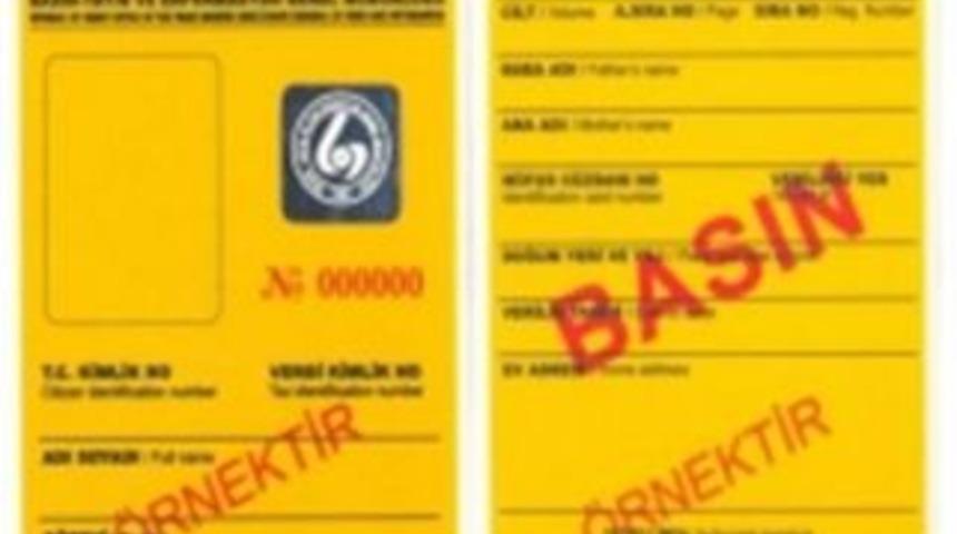 Şanlıurfa'daki sarı basın kartlılar