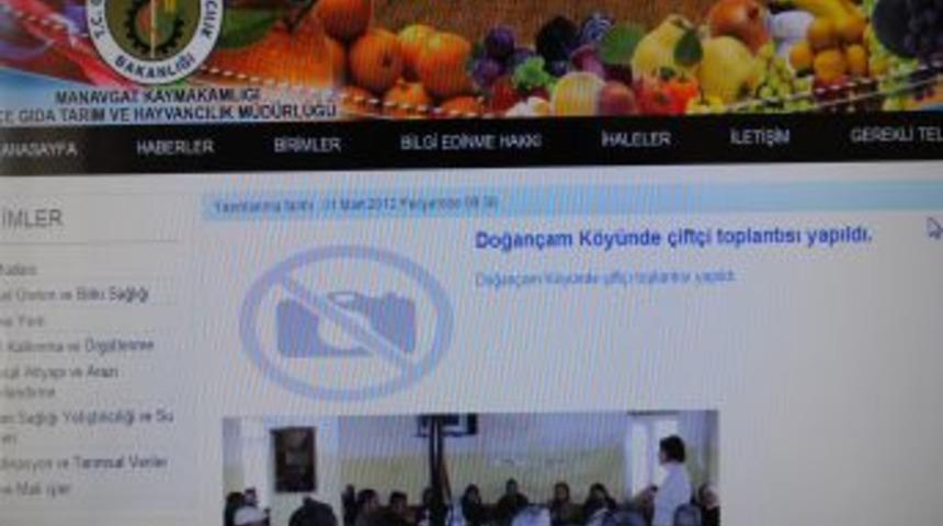 &Ccedil;ift&ccedil;i, doğru tarım uygulamalarını 'web'den &ouml;ğreniyor
