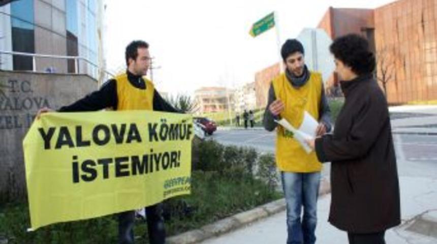 Greenpeace, Yalova'da santral ve kimyasal depolama projesini protesto etti