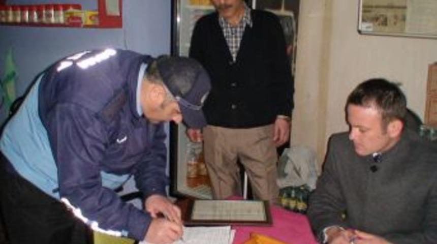 Zabıtadan kahvehanelere denetim