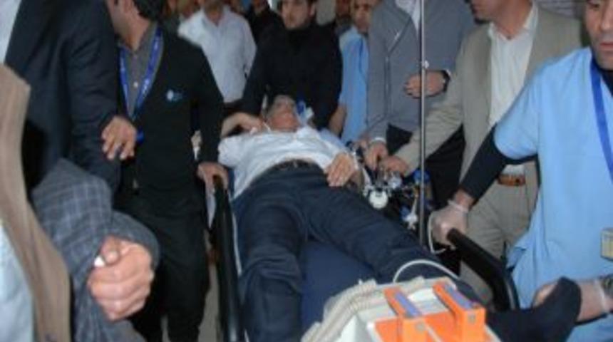 Biber gazından etkilenen Ahmet T&uuml;rk hastaneye kaldırıldı