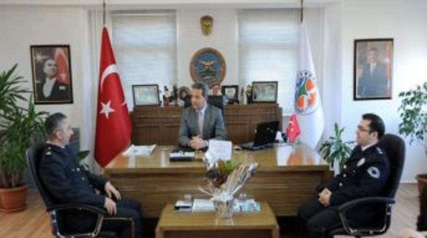 Polis heyeti, Hekimoğlu&rsquo;nu başkanı ziyaret etti