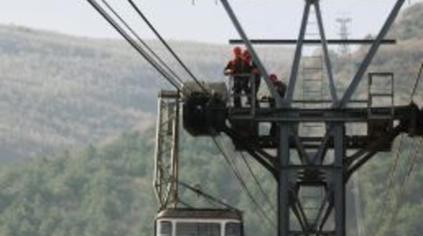 Teleferikte nefes kesen bakım