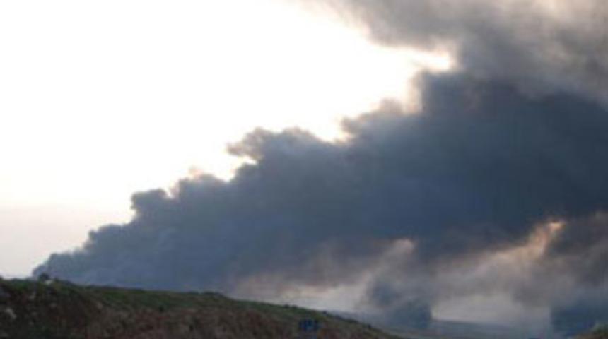 Petrol boru hattında yangın