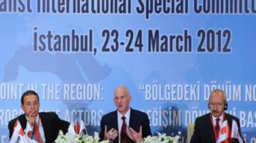 Sosyalist Enternasyonal, Arap d&uuml;nyasını konuşuyor