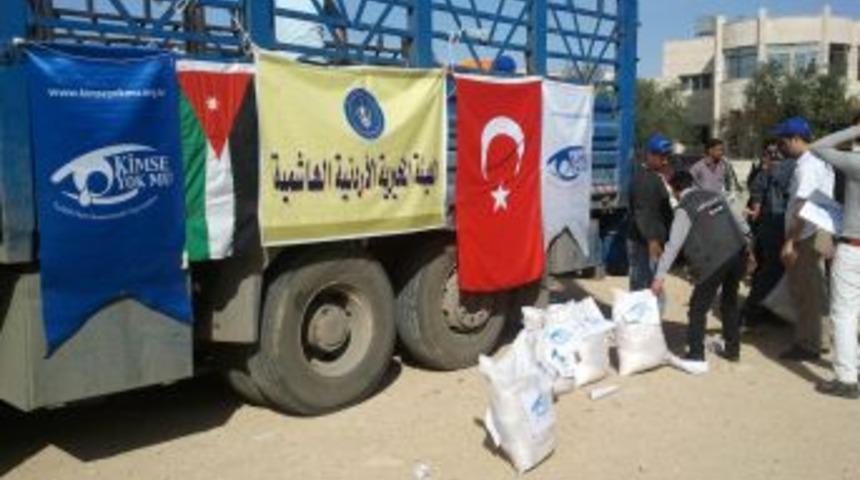 Yardımlar Suriyeli m&uuml;ltecilerin imdadına yetişiyor