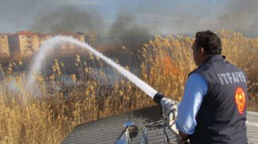 Zeytinli'de sazlık yangını korkuttu