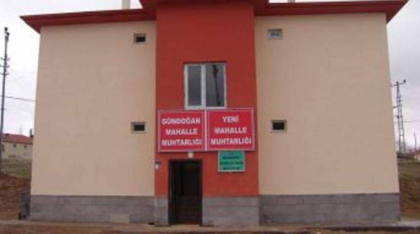 Mahzemin Mahallesi'ne iki muhtar evi yapıldı