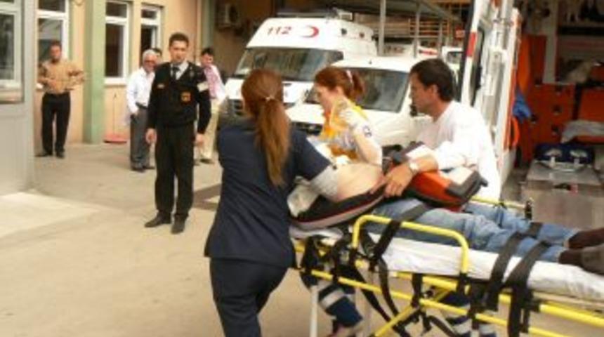 Hastaneye 100 metre kala kalbine yenildi