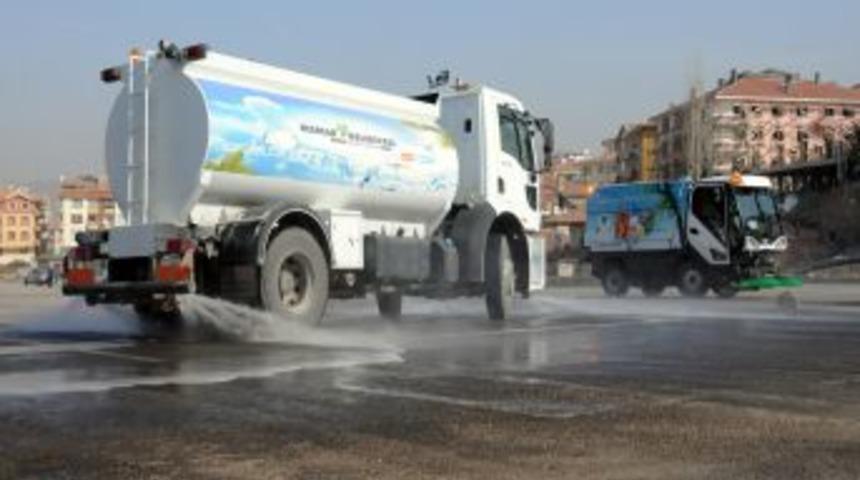 Mamak'ta belediye bahar temizliğine başladı
