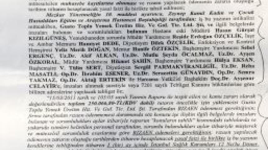 Hastanedeki 250 bin liralık yolsuzluk m&uuml;fettiş raporunda