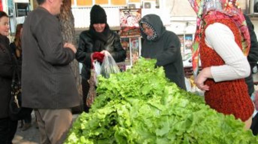 Engelli &ouml;ğrencilerin har&ccedil;lıkları. yetiştirip sattıkları marul ve soğandan