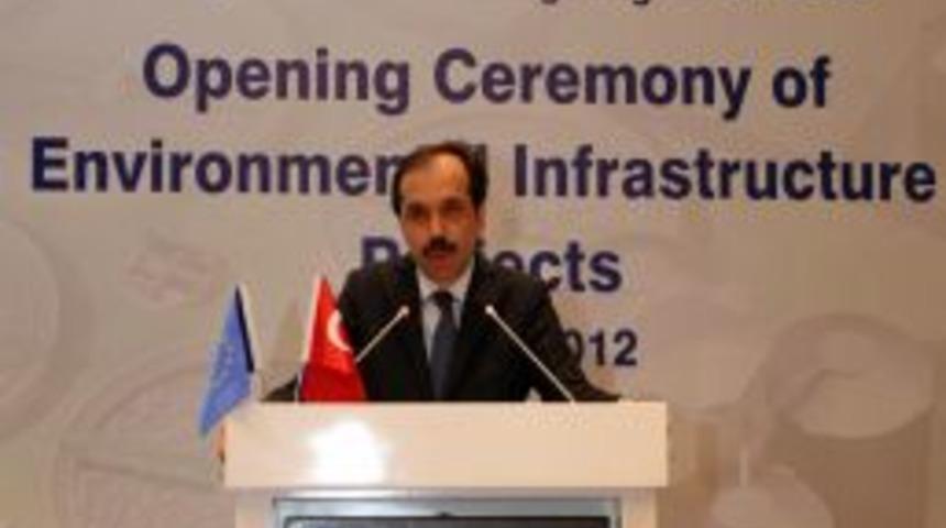 &Ccedil;evre altyapı yatırım projelerinin a&ccedil;ılış t&ouml;reni yapıldı