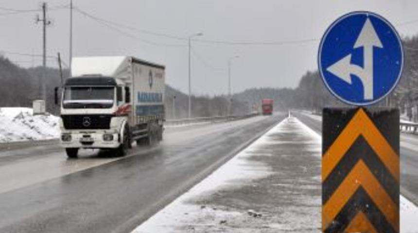 Bolu Dağında Kar Yağışı Başladı