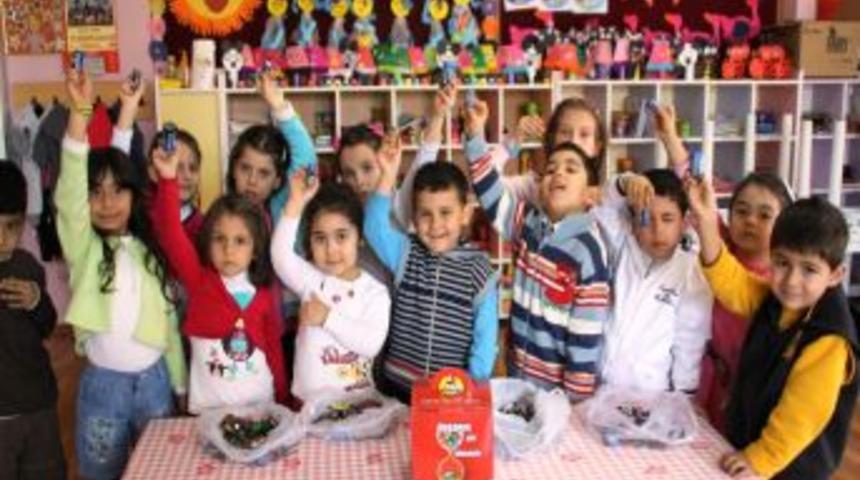 &Ccedil;evreci anaokulu &ouml;ğrencileri