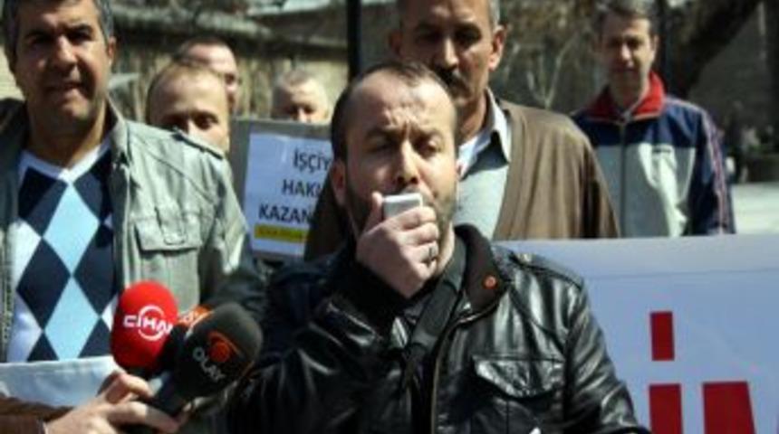 İşten &ccedil;ıkartılan iş&ccedil;ilerden Birleşik Metal İş Sendikası'na tepki