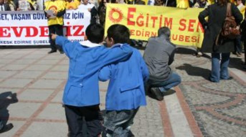 Edirne'de 4+4+4 Eylemi