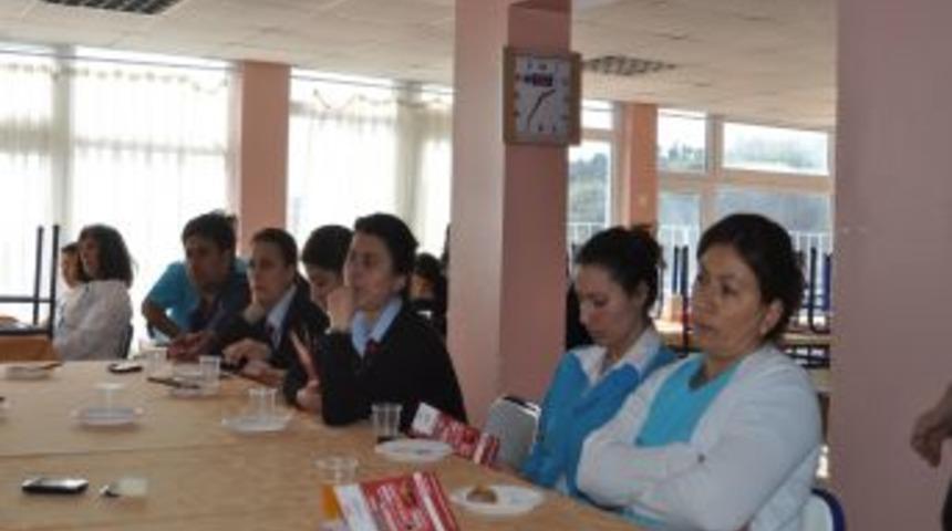 SAYDES hastane &ccedil;alışanlarını bilgilendirdi