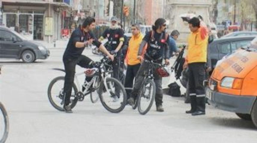 Bisikletlerle Nemrut Dağına Gidecekler