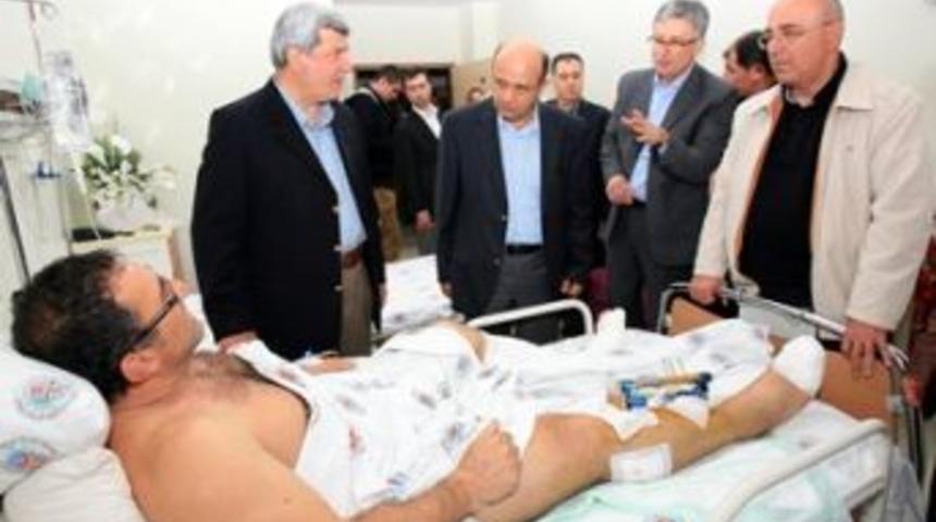 Taş&ccedil;ı&rsquo;ya ge&ccedil;miş olsun ziyareti
