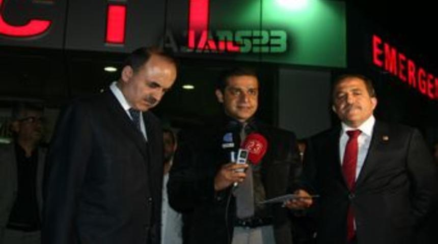 Vali Erol ve Alpay'dan hastane ziyareti