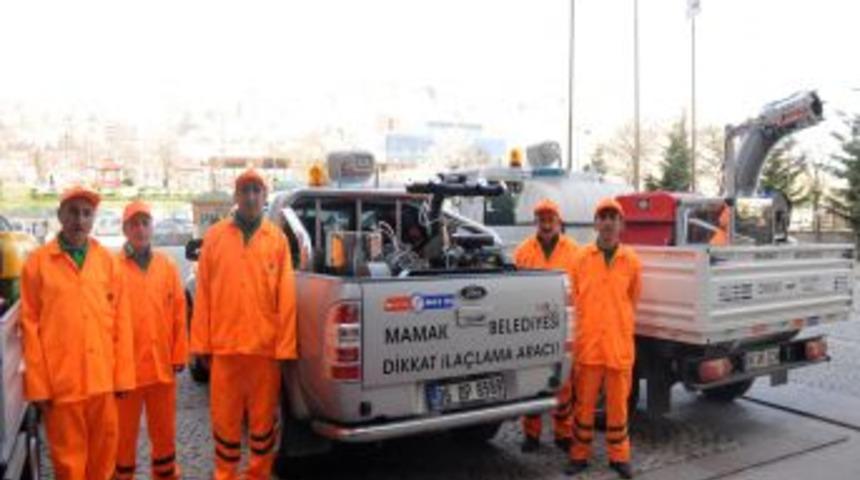 Mamak Belediyesi, haşereyle m&uuml;cadeleye erken başladı