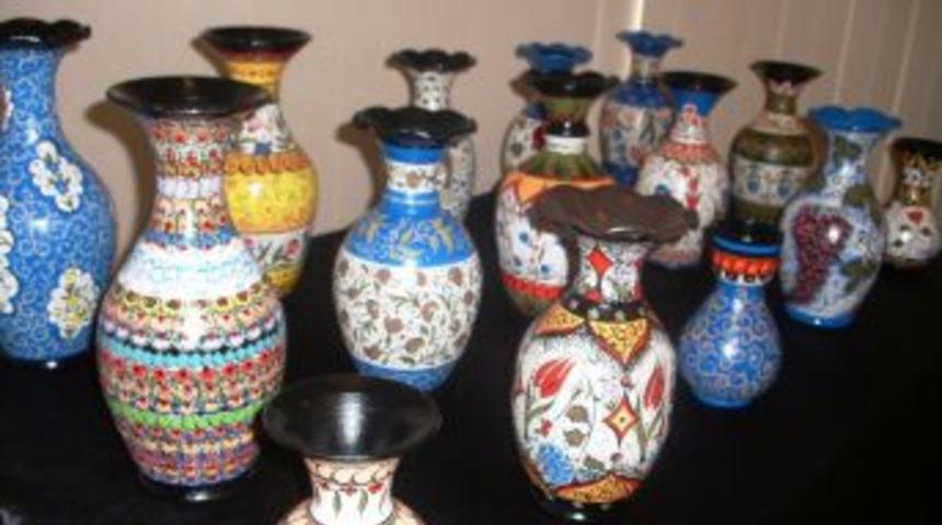 S&ouml;ke Cezaevi'ndeki mahkumların eserleri sergilendi