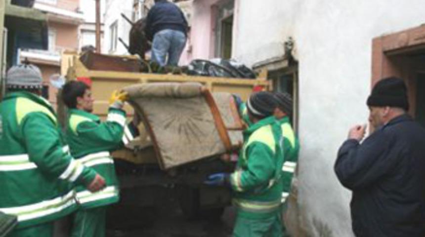 Evden 3 ton &ccedil;&ouml;p &ccedil;ıktı